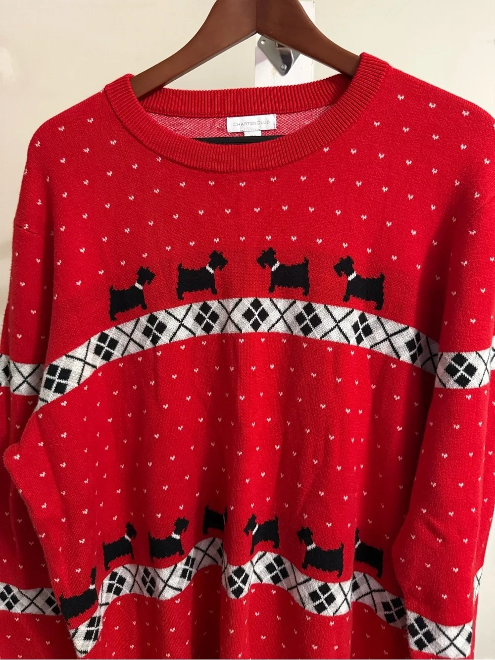 Charter Club Scottie Dog Sweater